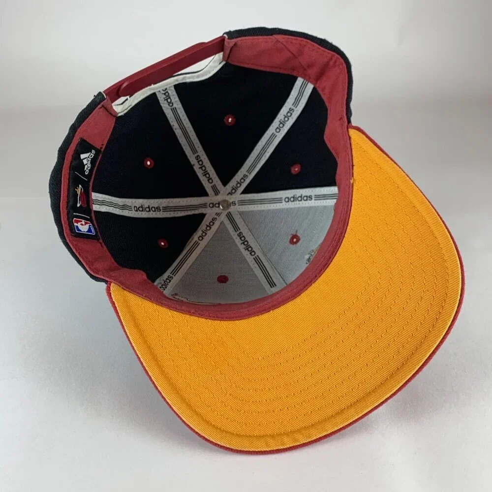 Miami Heat NBA Black Red Adidas Snapback Hat READ